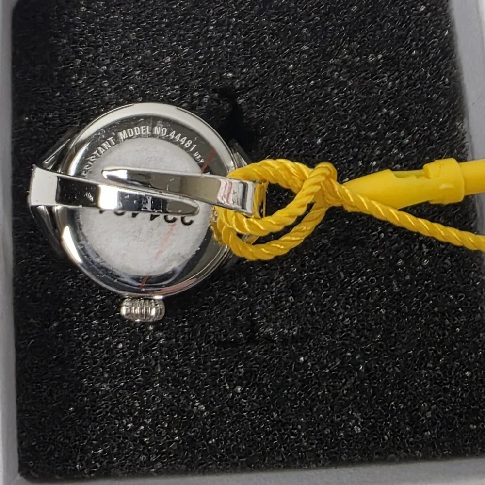 NEW Invicta Angel Women's Ring Watch - 17.5mm,‎ Black/Silvertone (44481) #0528
